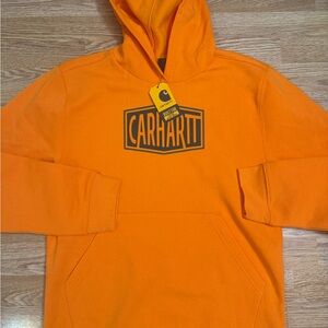 Carhartt Men's Bright Orange Hoodie